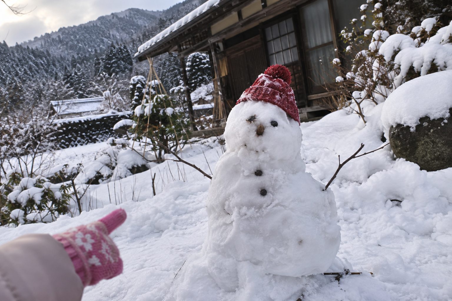 雪だるまの写真